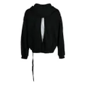 Ann Demeulemeester long-sleeve cotton hoodie - Black