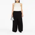 Theory pleated wide-leg trousers - Black