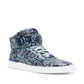Philipp Plein paisley-print hi-top sneakers - Blue