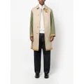 Mackintosh Oxford single-breasted cotton coat - Neutrals