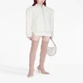 Dion Lee Snake Etched leather jacket - White