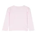Monnalisa logo-print crystal-embellished T-shirt - Pink