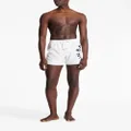 Balmain logo-print swim shorts - White