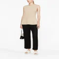 TOTEME ribbed-knit peplum top - Neutrals