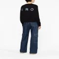 IRO logo-print cotton sweatshirt - Black