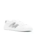 Moncler Monaco glitter-embellished sneakers - White