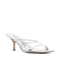 Stuart Weitzman Strapeze 85mm crystal-embellished sandals - Silver