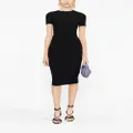 Victoria Beckham fitted midi dress - Black