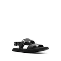Premiata double-buckle leather sandals - Black