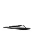 Roberto Cavalli animal-print logo flip flops - Black
