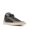 Brunello Cucinelli panelled high-top sneakers - Grey