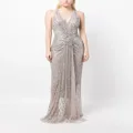 Jenny Packham Lana crystal-embellished maxi dress - Silver