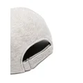 Moncler logo-patch cotton cap - Grey