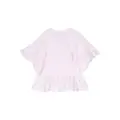 Sundek check-pattern ruffled blouse - Pink