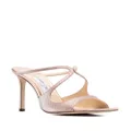 Jimmy Choo Anise 95mm leather mules - Pink