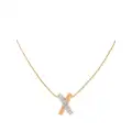 Nina Ricci 1980s X pendant necklace - Gold