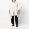 Herno panelled wool-cashmere blend cape - Neutrals