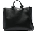 Jil Sander knot-detail leather tote bag - Black