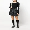 Moncler quilted A-line skirt - Black