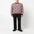 Moschino Teddy Bear-print wool jumper - Red
