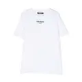 Balmain Kids logo-print cotton T-Shirt - White