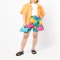 Marni floral-print belted-waist shorts - Multicolour
