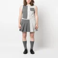 Thom Browne two-tone pleated skirt - Grey