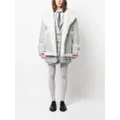 Thom Browne double-breasted shearling peacoat - Grey