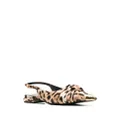 Roberto Cavalli Pettegole leopard-print slingback ballerinas - Neutrals