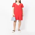 Paule Ka Envers crepe mini shift dress - Red