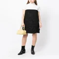 Paule Ka tweed lurex mini dress - Black