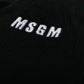 MSGM logo-embroidered knitted gloves - Black