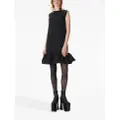 Nina Ricci peplum-hem sleeveless dress - Black