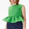 Nina Ricci bow-detailing sleeveless top - Green