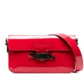 Casadei Mia patent leather satchel bag - Red