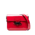 Casadei Mia patent leather satchel bag - Red