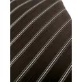 Giorgio Armani stripe silk-cotton tie - Brown