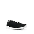 Kiton logo-embroidered low-top sneakers - Black