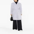 Theory wool-cashmere blend wrap coat - Blue