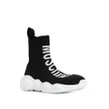 Moschino sock styled sneakers - Black