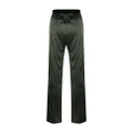 TOM FORD logo-waist silk pyjama trousers - Green