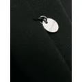 Jil Sander logo-charm wool tie - Black