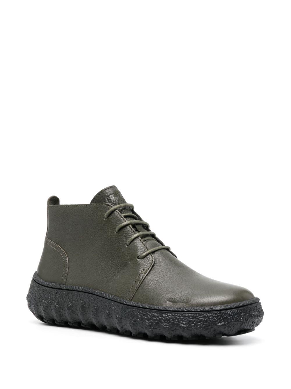 Camper Ground ankle-length leather boots - Green