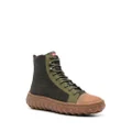 Camper Ground high-top leather sneakers - Green