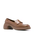 Camper Thelma 75mm leather loafers - Brown