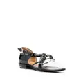 Toga Pulla ring-detail leather ballerina shoes - Black