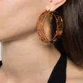 Versace Greca Tribute Medusa coin large hoop earrings - Gold