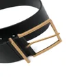 SANDRO wide leather belt - Black