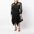 Versace Allover jacquard asymmetric skirt - Black