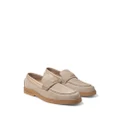 Jimmy Choo Josh Driver suede penny loafers - Neutrals